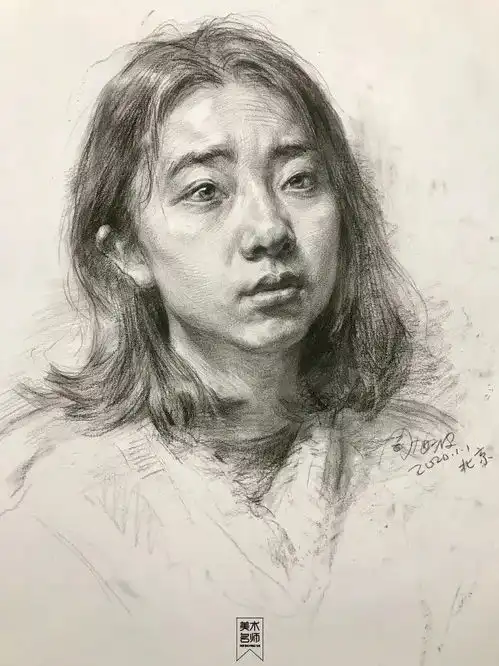 素描的感受力和技巧是需要通过眼睛从实际观察中转化为画面,才更容易形成自己的本能教学