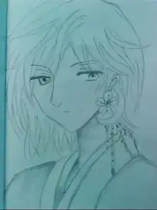 动漫人物素描图