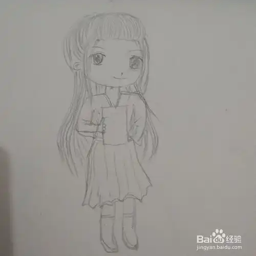 学画简笔画q版小男孩古风书生的画法