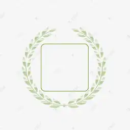 森系绿色清新橄榄枝二维码边框素材图片免费下载千库网