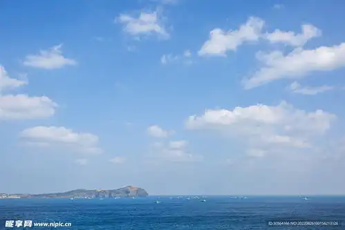 蓝天海洋海水摄影图