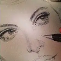 漫画人物手绘女生头像素描微信头像图片大全