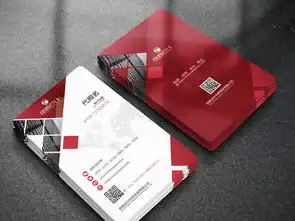 竖版公司个人名片模板二维码几何科技背景图片设计素材高清psd下载59.63mb商业服务名片大全