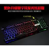 雷迪凯r260七彩背光键盘cflol专业键盘发光usb有线游戏键盘办公礼品定制图片大全