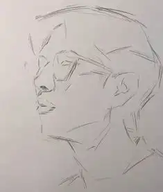传奇绘画课堂回顾第二四九集朱传奇教你画戴眼镜的韩范男青年四分之三侧素描头像