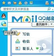 为什么点击网络硬盘显示的却是qq邮箱