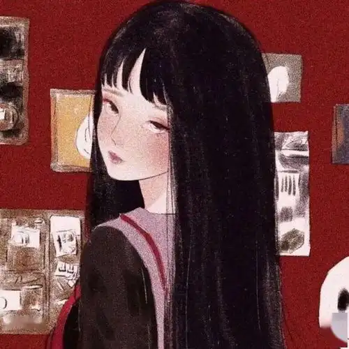 动漫女生头像快乐一点