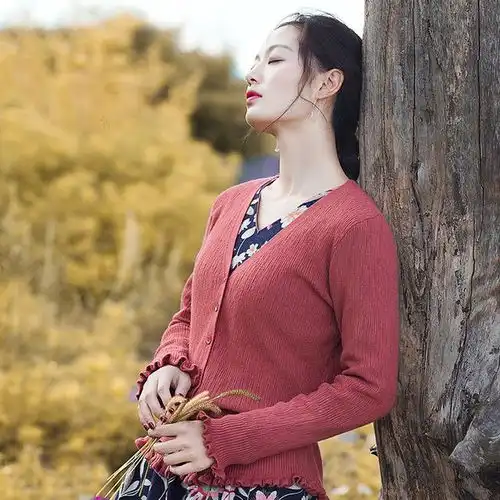 淑女气息的开衫,减龄又清新,彰显女人优雅气质