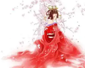 有没有特别妩媚的古风红衣女子图