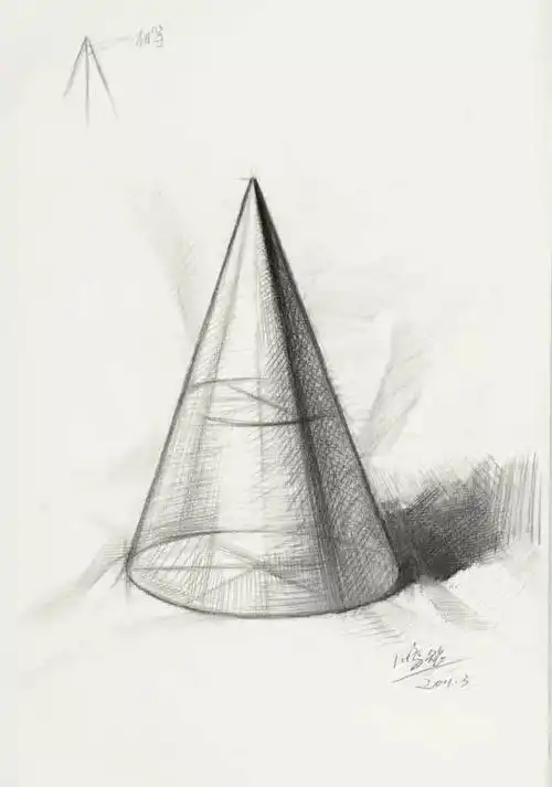 素描几何石膏实例分析,可以收藏慢慢琢磨