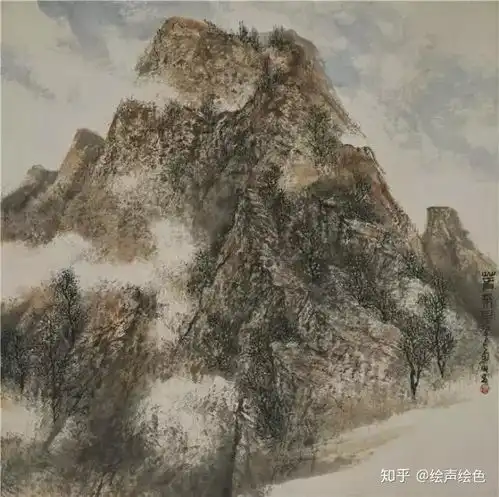 实力派青年画家李兴旺山水画赏析胸有沟壑生逸韵笔含墨趣写苍郁