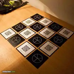 带有qr码的创意名片分享